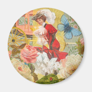 Imã Dama Vitoriana Mulher Elegante Rica Ilustração Ver
