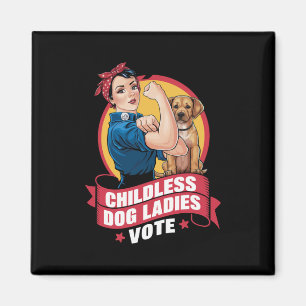 Imã Damas de Gato sem Filhos Vote Cachorro O Riveter C