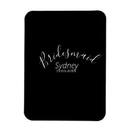 Ímã Damas de honra despedida de solteira adicionar nom