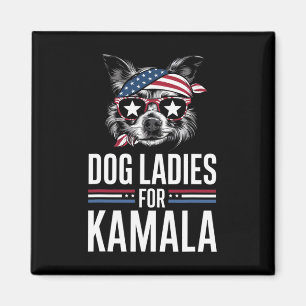 Imã Damas Por Kamala Funny Dog 2024 Presidente Kamala-