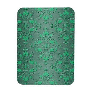 Ímã Damasceno de Duas Cores Verde Chique