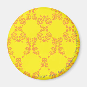 Imã Damasco amarelo alaranjado