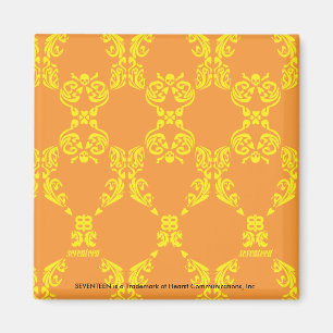 Imã Damasco laranja-amarelo