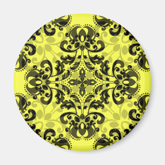 Imã Damasco preto-e-amarelo legante