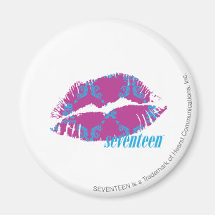 Imã Damask Aqua-Purple