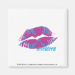 Imã Damask Aqua-Purple