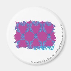 Imã Damask Aqua-Purple 2