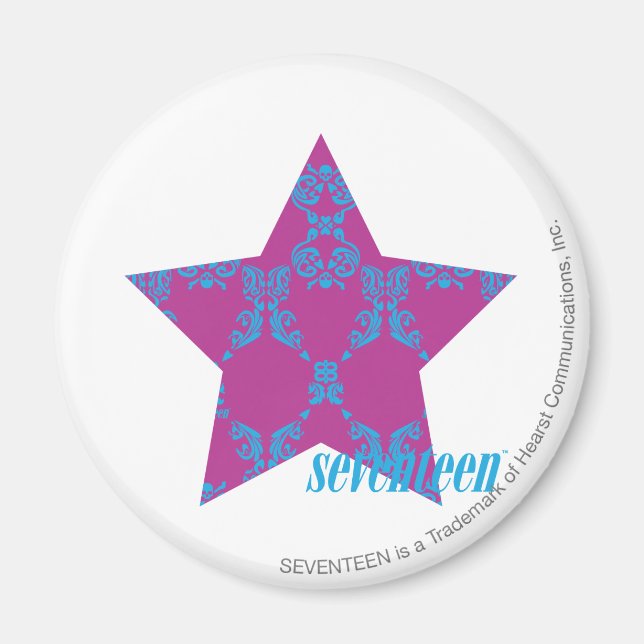 Imã Damask Aqua-Purple 3 (Frente)