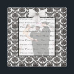 Imã Damask Elegance Wedding Square Magnet<br><div class="desc">Seu evento terá o final perfeito quando seus convidados levarem para casa esses ímãs fotográficos como seus favores. Esses ímãs de fotos modernas oferecem uma maneira única e funcional de exibir fotos. Excelente de fotos do seu evento para dar a cada um de seus convidados como lembrança do seu dia...</div>
