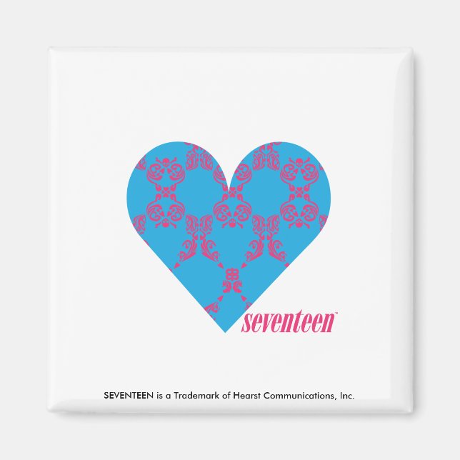 Imã Damask Magenta-Aqua 3 (Frente)
