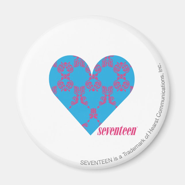 Imã Damask Magenta-Aqua 3 (Frente)