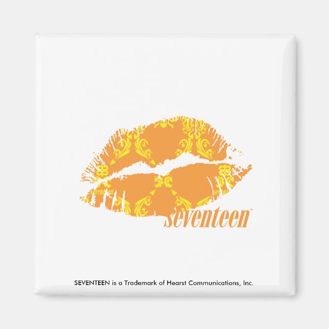 Imã Damask Orange-Yellow (Frente)