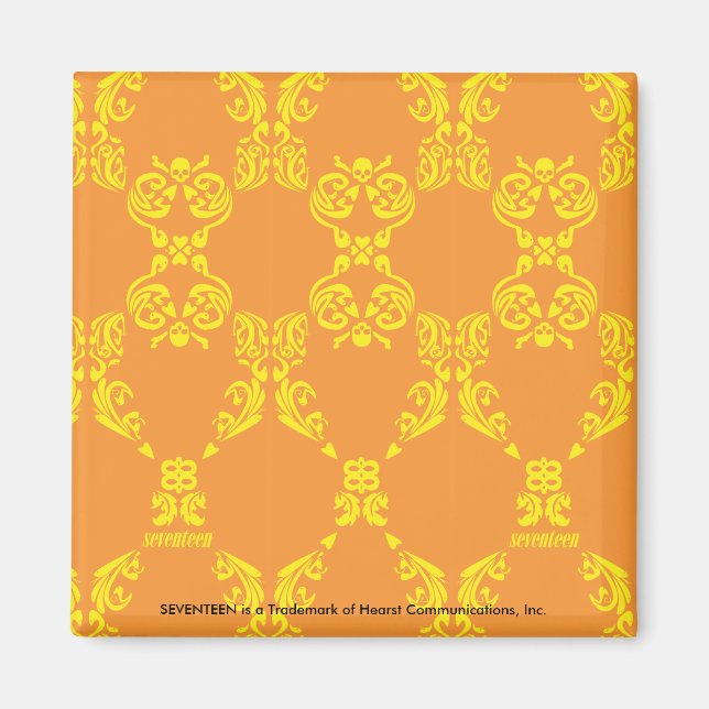 Imã Damask Orange-Yellow (Frente)
