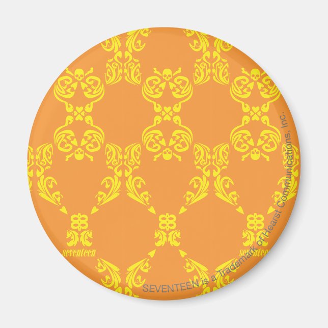 Imã Damask Orange-Yellow (Frente)