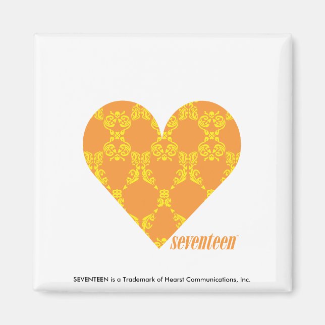 Imã Damask Orange-Yellow 2 (Frente)