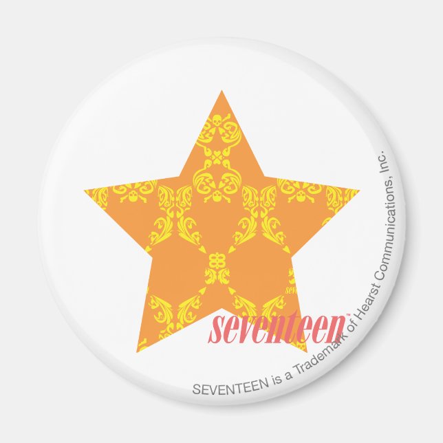 Imã Damask Orange-Yellow 3 (Frente)