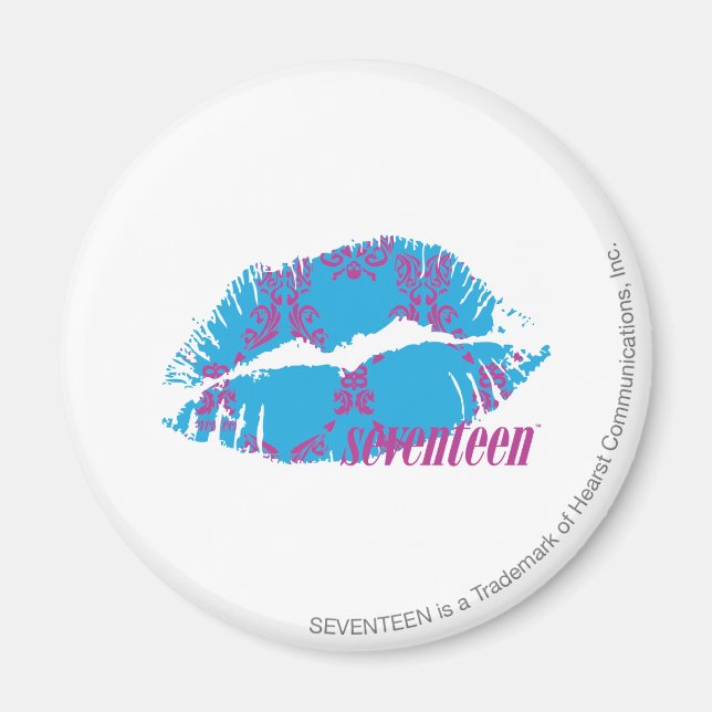 Imã Damask Purple-Aqua (Frente)