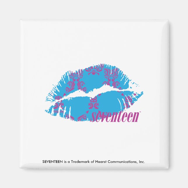 Imã Damask Purple-Aqua (Frente)