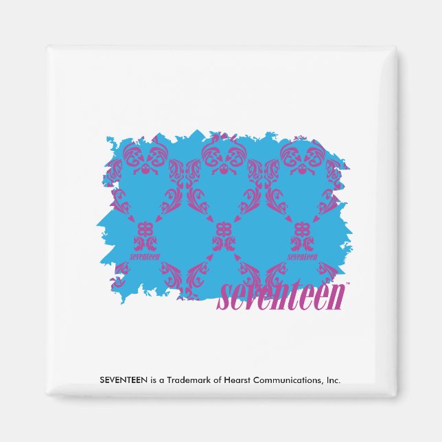 Imã Damask Purple-Aqua 4 (Frente)
