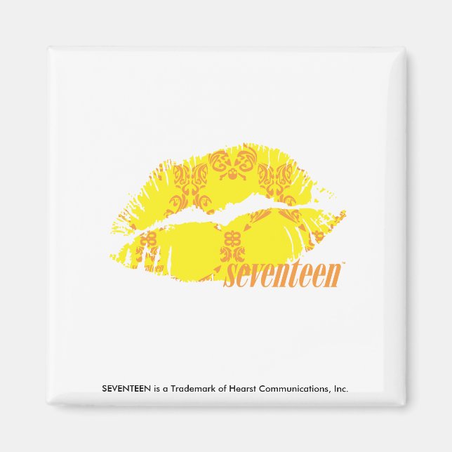 Imã Damask Yellow-Orange (Frente)