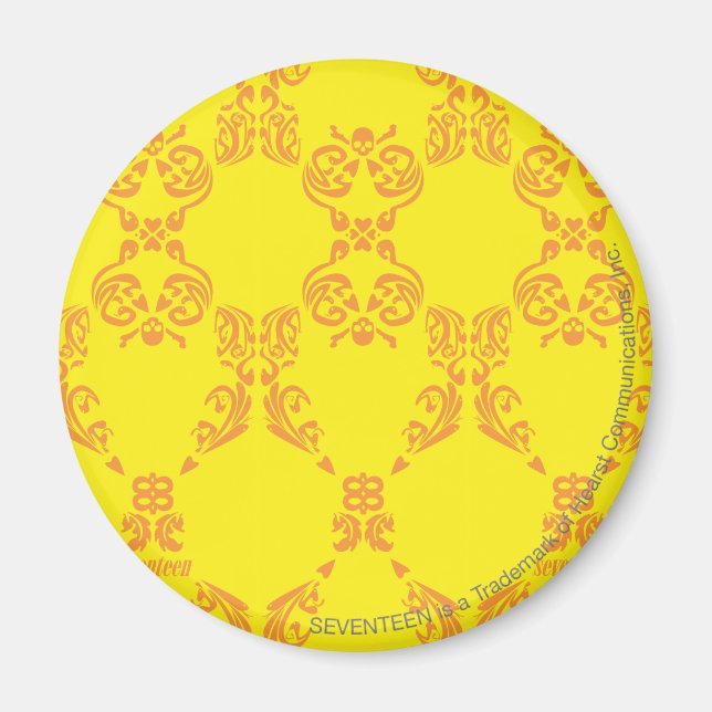 Imã Damask Yellow-Orange (Frente)