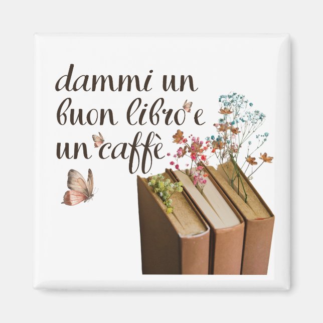 Imã Dammi Un Buon Libro e Un Caffè (Italiano) (Frente)