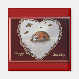 Imã Damybug Happy Birthday Magnet