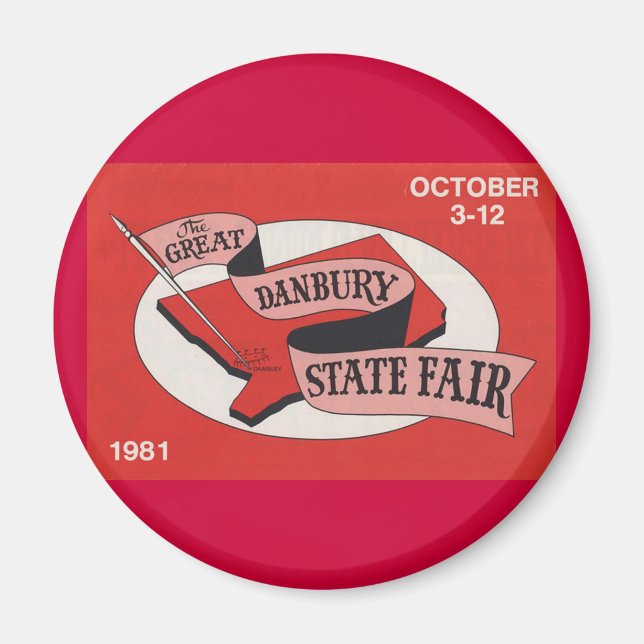 Imã Danbury State Fair Button (Frente)