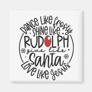 Imã Dança como Frosty Brilhe como Rudolph Natal