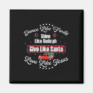Imã Dança Como Um Brilho Sorridente Como Rudolph Amor