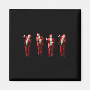 Imã Dança Divertida do Trump Papai Noel Natal Xmas Pij