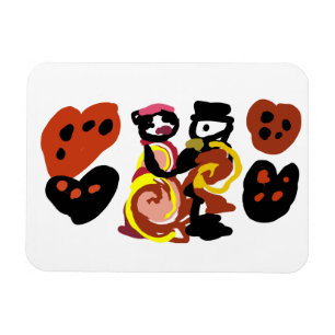 Ímã dança do dia dos namorados cream puff