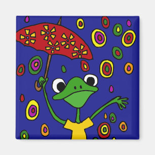 Imã Dança gloriosa do sapo dos CB na chuva