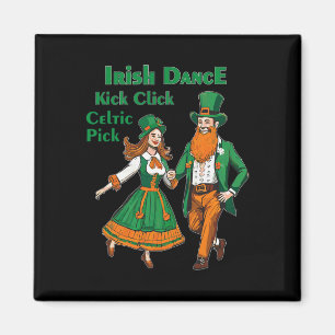Imã Dança Irlandesa Kick Click Dança Dia de São Patríc