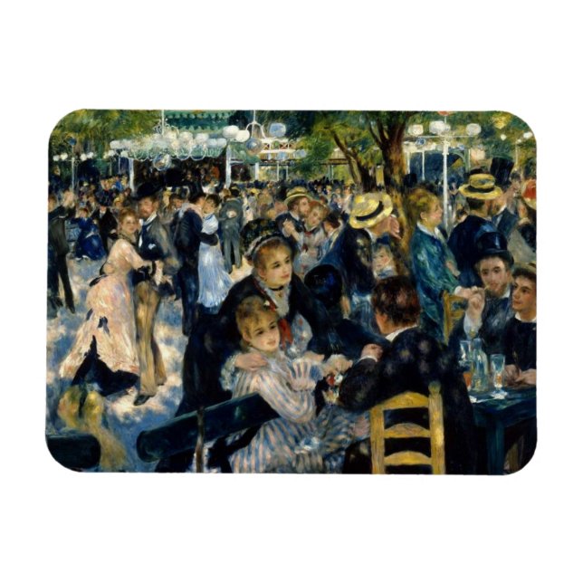 Ímã Dança no Le Moulin de la Galette por Renoir (Horizontal)