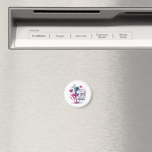 Imã Dança Retrô Apenas Uma Garota Que Ama Dançar (In Situ (Dishwasher))