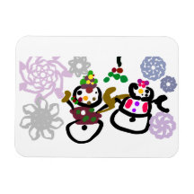 Dançar Boneco de Neve e Mulher de Neve