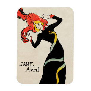 Ímã Dançarina Art Nouveau Jane Avril por Toulouse Laut