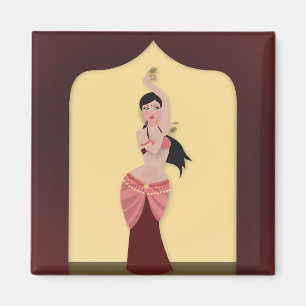 Imã Dançarina de Belly Dancer do Oriente Médio