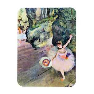 Ímã Dançarina de Edgar Degas com Buquê de Flores