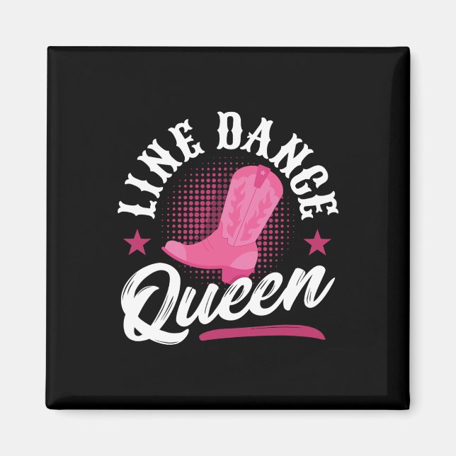 Imã Dançarina de Linha Mulher Dançando Rainha Dançando (Frente)