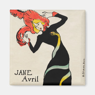 Imã Dançarina do Art Nouveau Jane Avril por Toulouse L