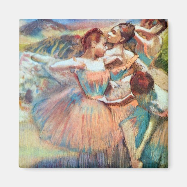 Imã Dançarinas em uma Paisagem de Edgar Degas (Frente)