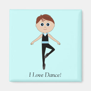 Imã Dançarino de balé do menino: Eu amo a dança