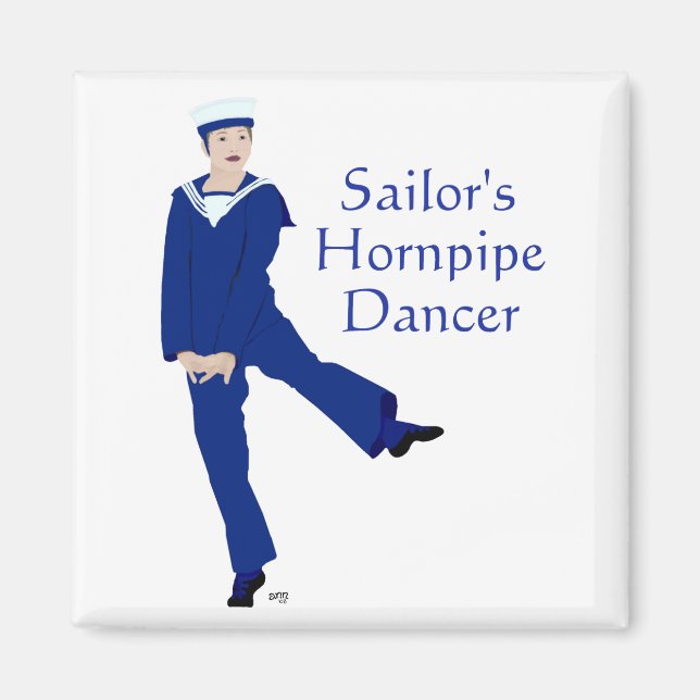 Imã Dançarino de Hornpipe de Marinheiro (Frente)