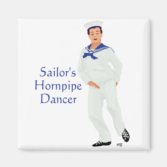 Imã Dançarino de Hornpipe de Marinheiro (Frente)