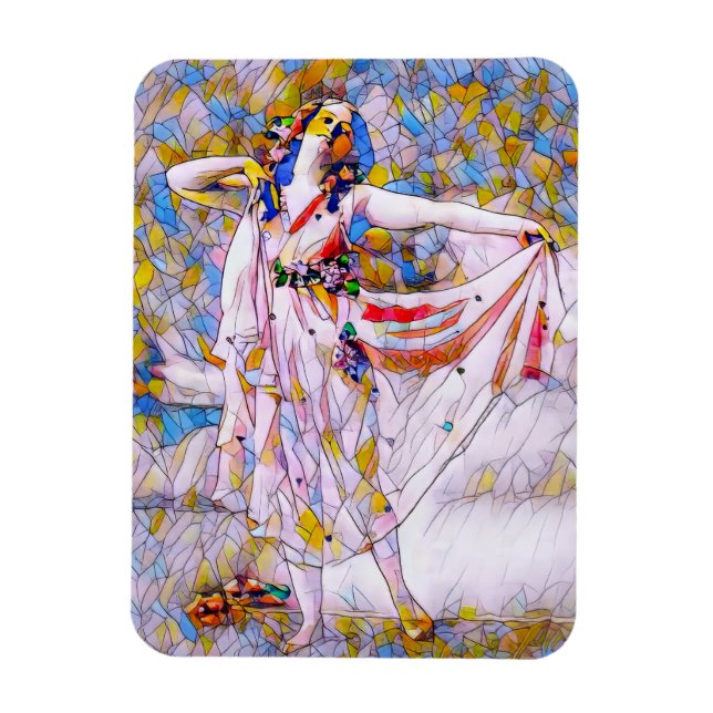 Ímã Dançarino de Vidro Arrumado (Vertical)