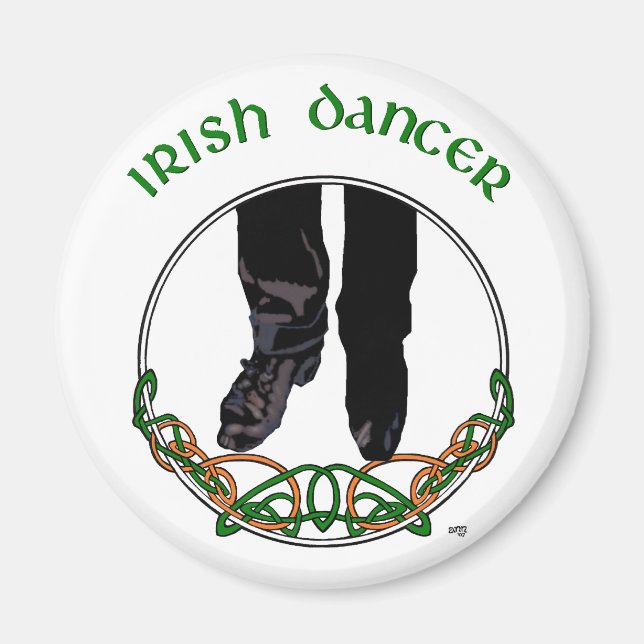 Imã Dançarino Irlandês de Step - Masculino (Frente)