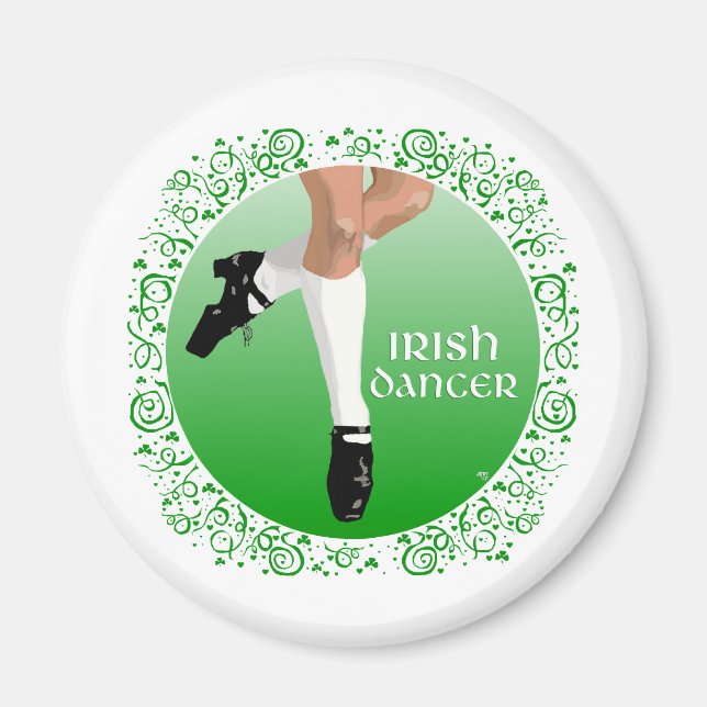 Imã Dançarino Irlandês Sapato Rígido (Frente)