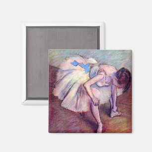 Imã Dançarino sentado por Edgar Degas, Arte Balé de Vi